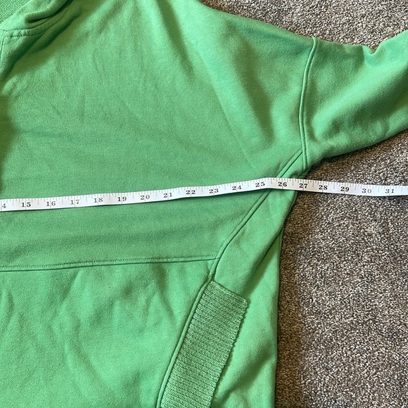 BUCKET LIST French terry cloth oversized solid hoodie  in light Green sz S - Picture 12 of 12